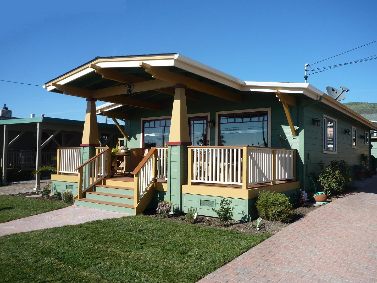 Exterior painting project by Bruce Owens Painting on a Central Coast home